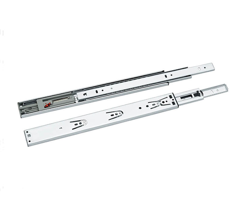 HH-4501STH-45mm宽三节钢珠滑轨（双弹簧缓冲版V3.0）